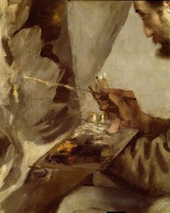 Frederick Bazille an seiner Staffelei, 1867 (Detail)